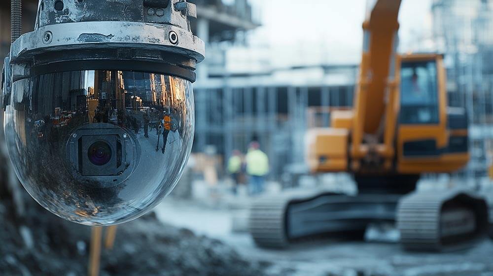 Vidéosurveillance de chantier pour empêcher vol d'engins à Strasbourg