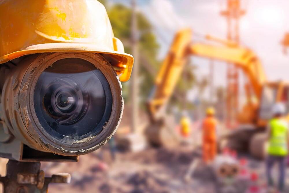 Vidéosurveillance de chantier extérieur résistante à Strasbourg