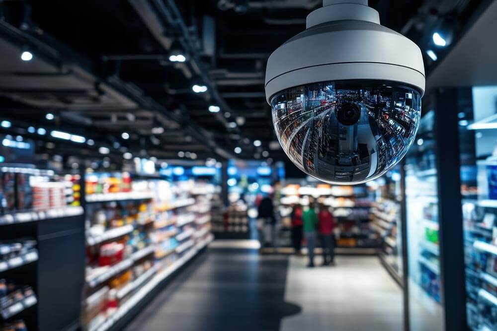 Vidéosurveillance dans un commerce type épicerie en Alsace