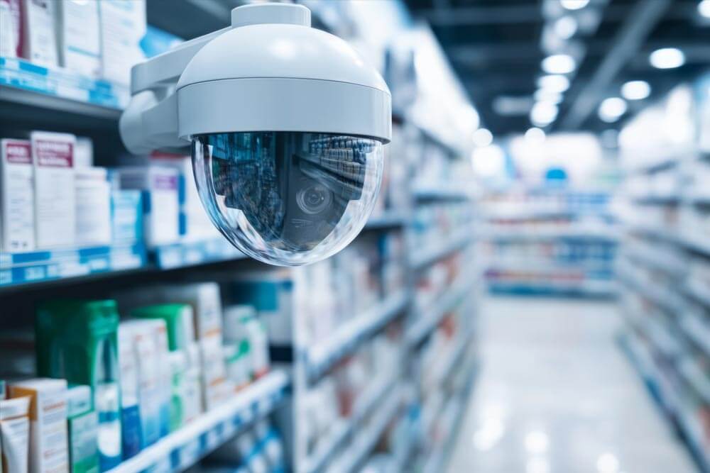 Vidéosurveillance dans une pharmacie en Alsace