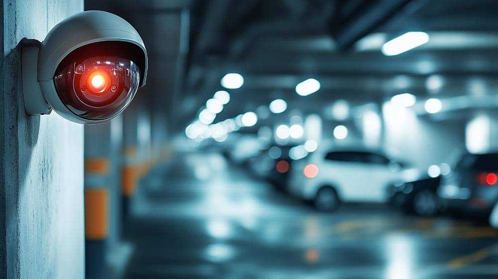 Vidéosurveillance dans le parking d'une copropriété à Strasbourg
